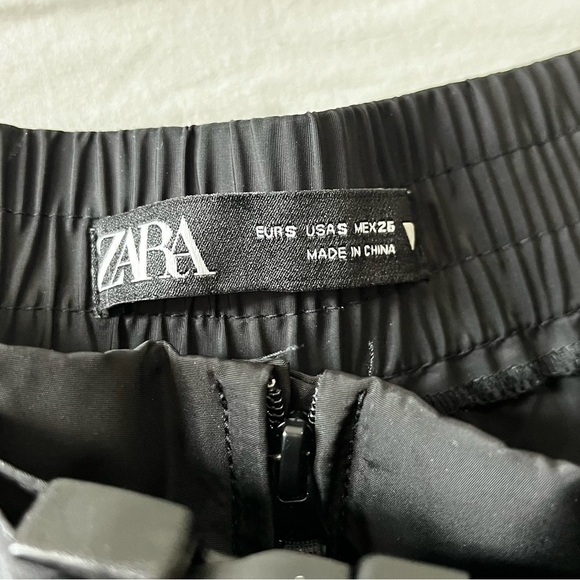 Zara Black Pleated Waistband - Picture 3 of 5